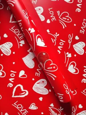 PAPEL COREANO ROJO LOVE
