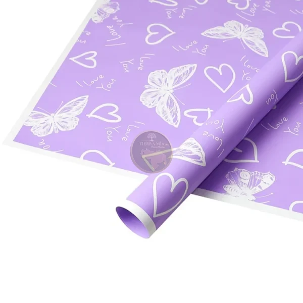 PAPEL COREANO LILA MARIPOSA