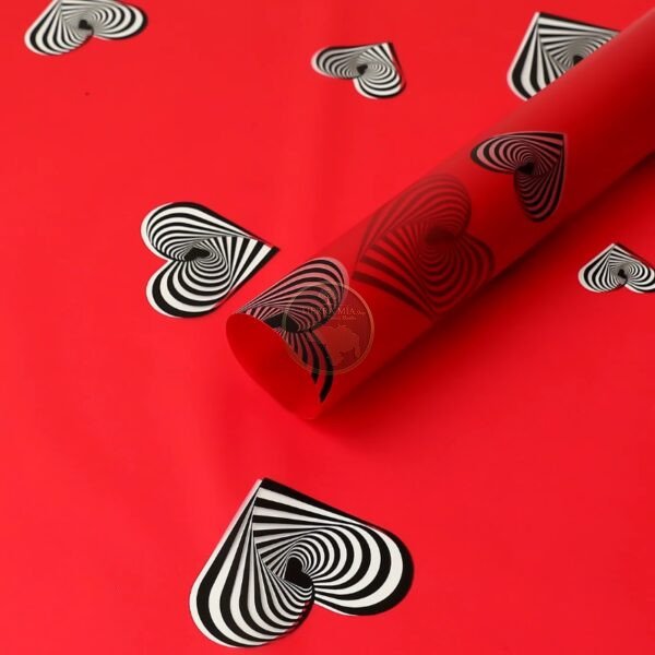 PAPEL COREANO ROJO CORAZON