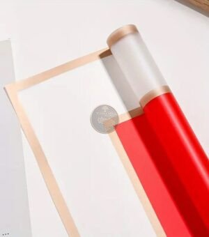 PAPEL COREANO ROJO DOBLE BORDE