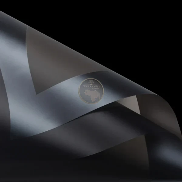 PAPEL COREANO NEGRO BORDE GRIS