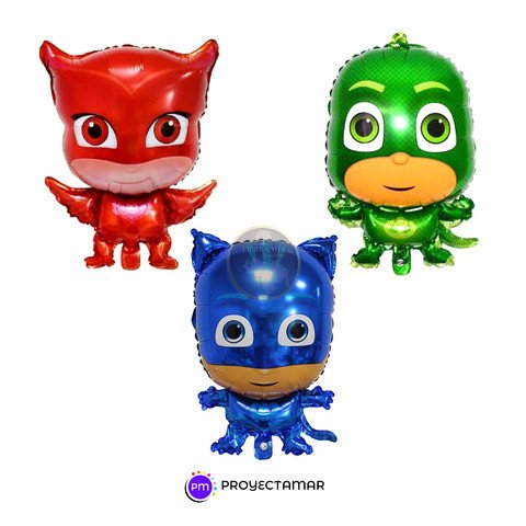 GLOBO FOIL HEROES EN PIJAMAS 30"