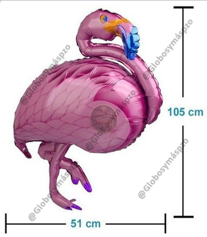 GLOBO FOIL FLAMINGO 40 PULGADAS