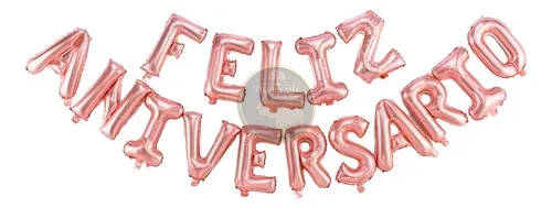 D_NQ_NP_619151-MLA99502224102_112025-O FELIZ ANIVERSARIO (LETRA SEPARADA) ROSA GOLD