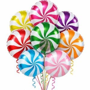 GLOBOS FOIL CARAMELO 18 PULGADAS  (REMOLINO)