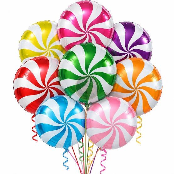 GLOBOS FOIL CARAMELO 18 PULGADAS  (REMOLINO)