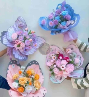 MARIPOSA EN PAPEL KRAFT PARA ARREGLOS